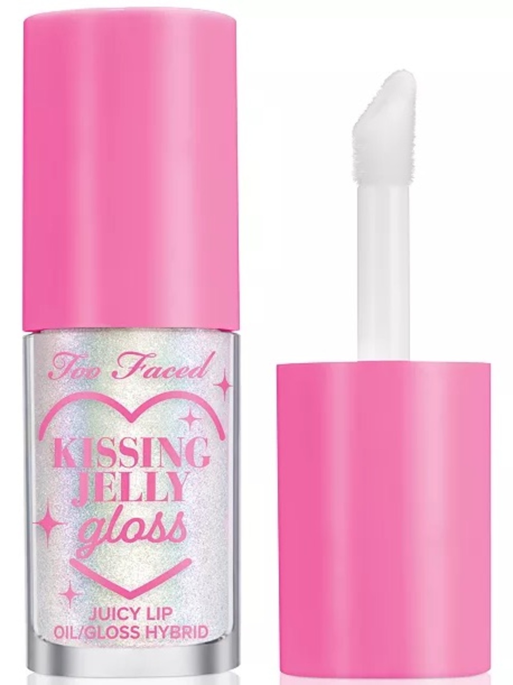 Too Faced Kissing Jelly Strawberry Frosting Gloss - Iridescent Pink Sparkle